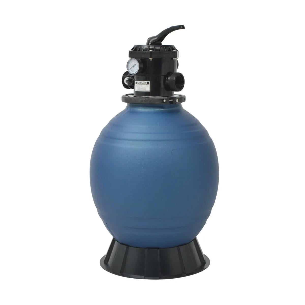 22-inch top mount swimming pool sand filter with 6-way valve