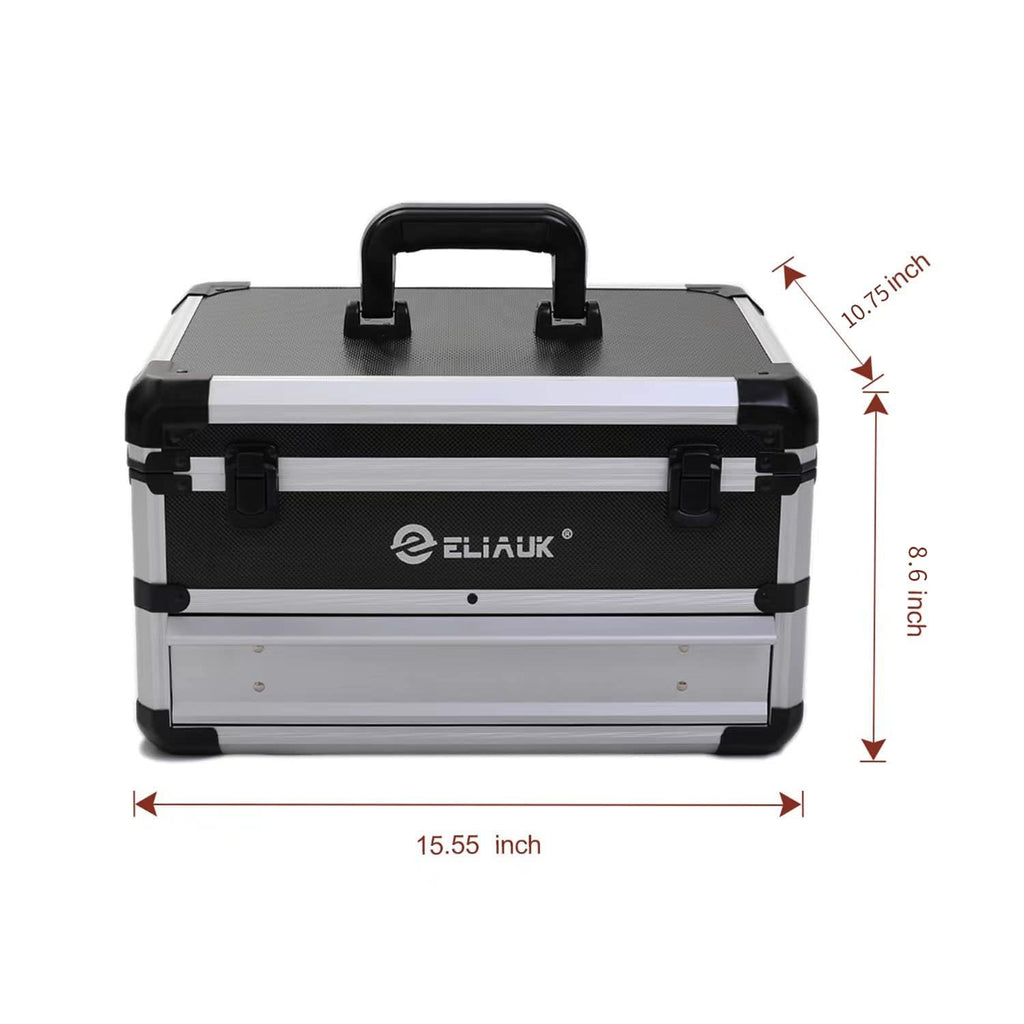 Tool Box Tool Organizer StoraCabinet Carry Case Tool box with DrawersSilver