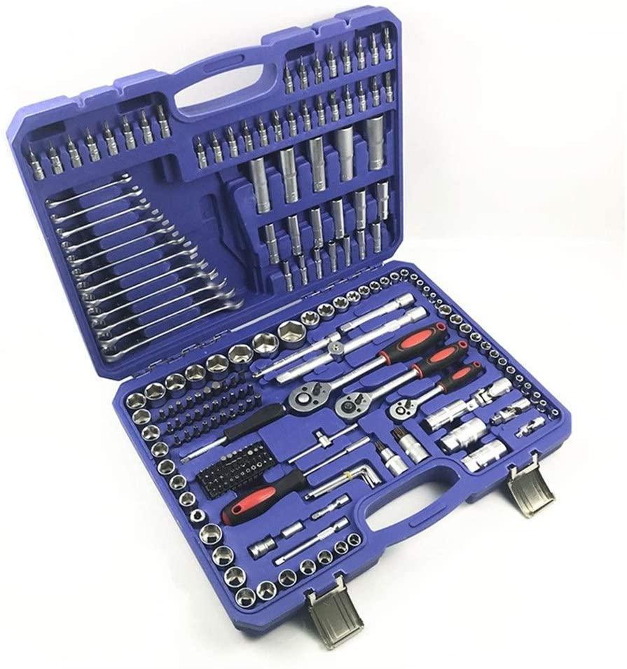 CHUNSHENN Hand Tools Socket Wrench Tool Set Auto Repair Mixed Tool Combination Ratchet Torque Wrench Tools Kit Auto Repairing Tool Sets Hand Tools