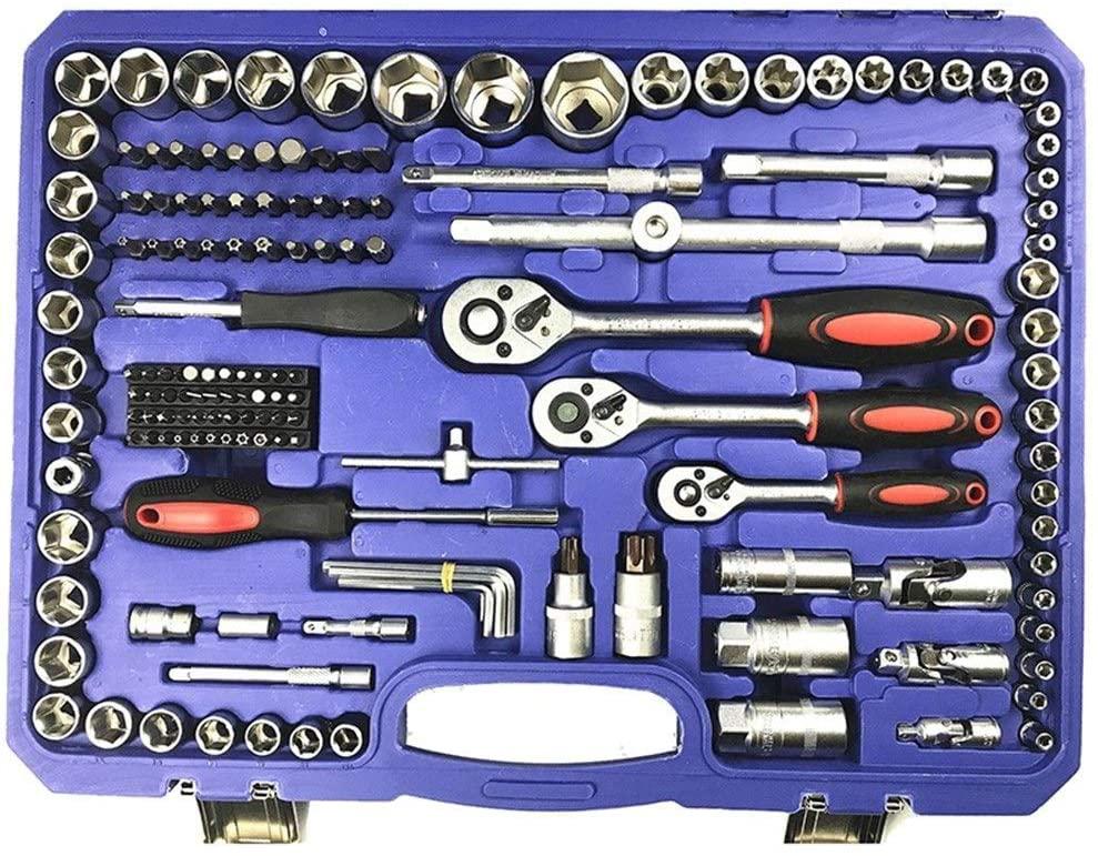CHUNSHENN Socket Wrench Tool Set Auto Repair Mixed Tool Combination Ratchet Torque Wrench Tools Kit Auto Repairing Tool Sets Hardware Tool Kits Hand Tools