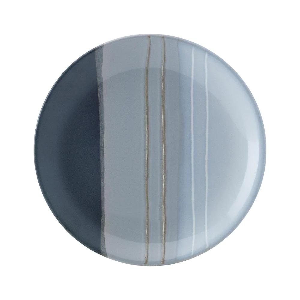 Parker Gray 16 Piece Dinnerware Set, Service for 4