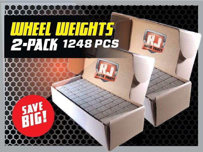 6 - 9 LBS BOXES 3456 PIECES STICK-ON ADHESIVE TAPE 1/4 OZ WHEEL WEIGHTS