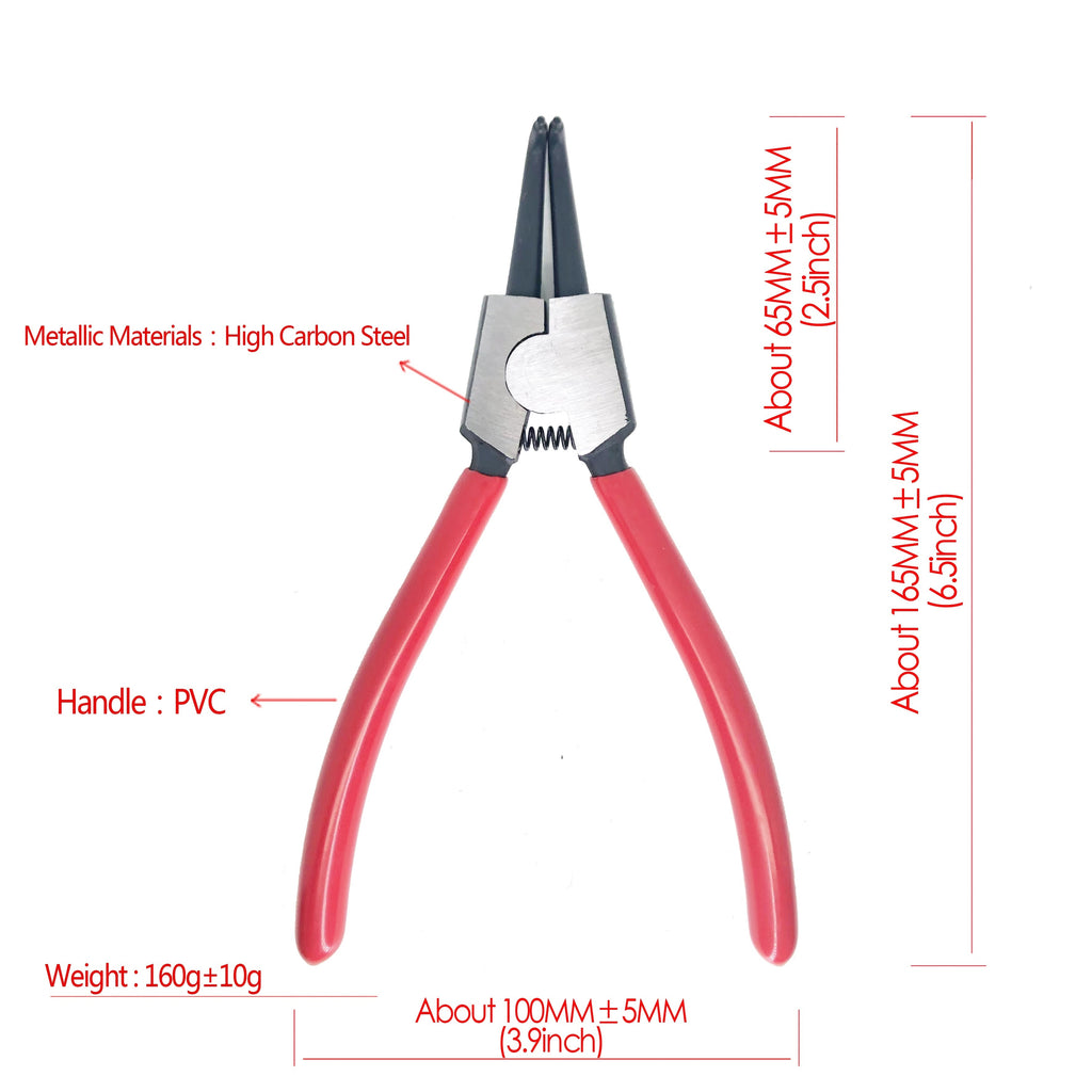 4pcs/Industrial Grade 7-inch Snap Ring Pliers Four-piece Combination Set