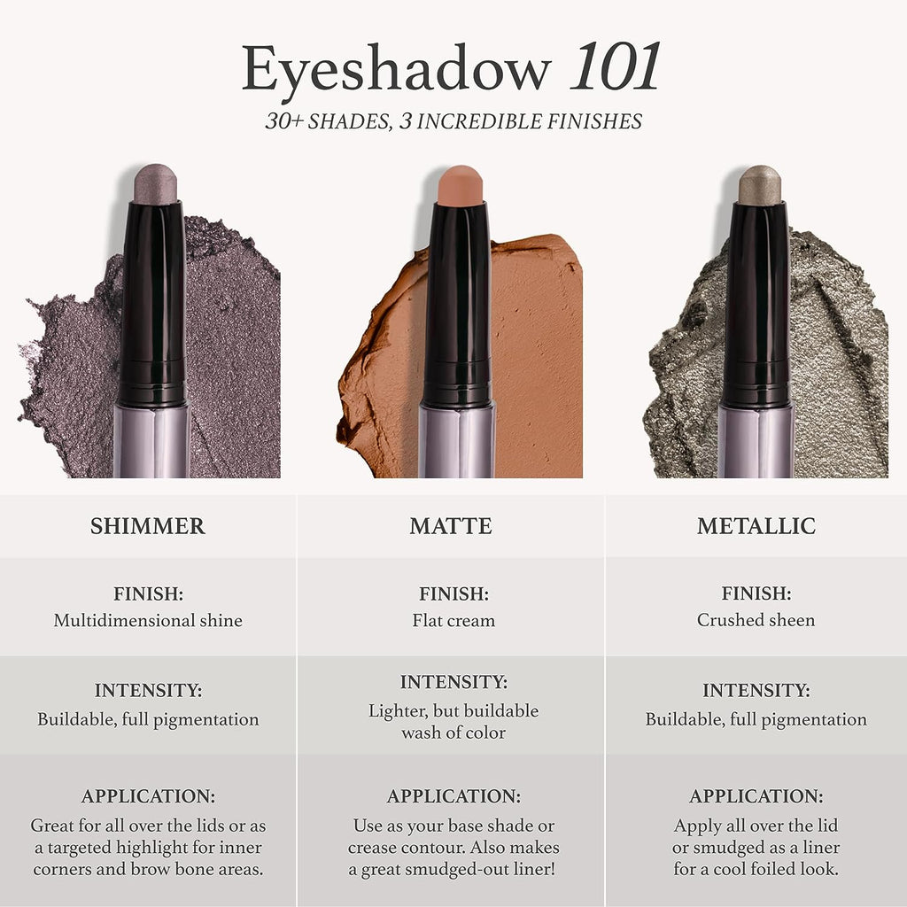 Julep Eyeshadow 101 Crème to Powder Waterproof Eyeshadow Stick, Evergreen Shimmer