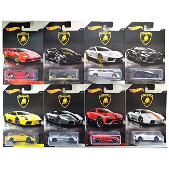 Hot Wheels 2023 Lamborghini Bundle of 8 Die-Cast Vehicles 1:64 Scale