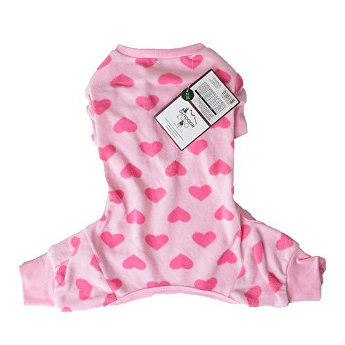 Lookin Good Heart Fce Dog Pajamas - Pink (14 Pack)