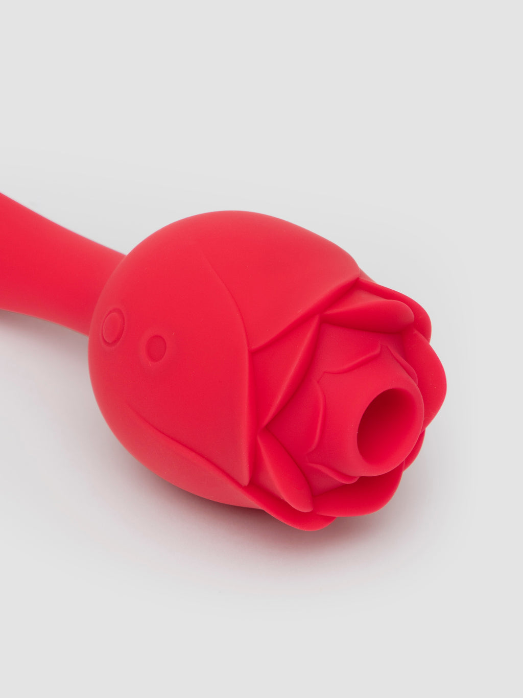 Lovehoney Floral Fantasy Rose Clitoral Suction Stimulator with G-Spot Vibrator, Red