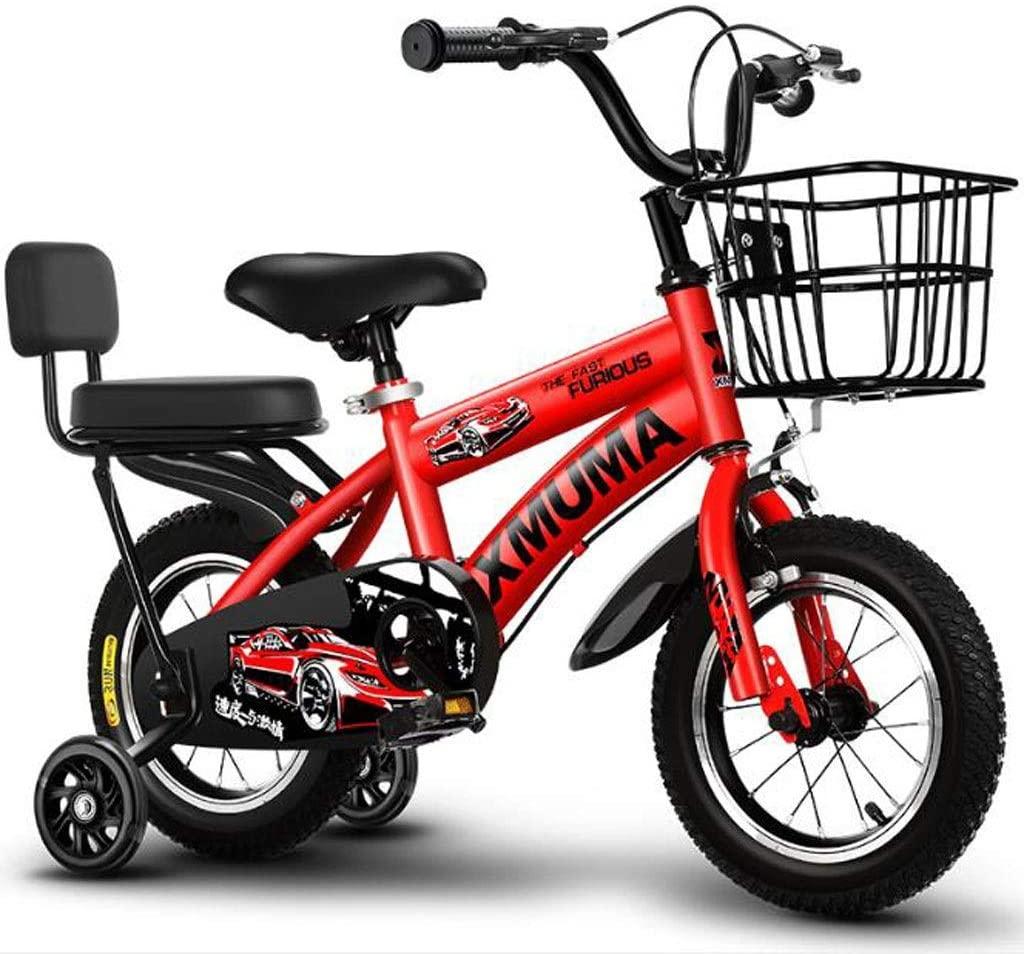 Kids Bike BMX Bike for Kids Boys Girls Bicycle Toddler Bike Boy’s Girl’s Children Bicycle Steel Frame Kids Bike for Toddler a2-12 Year Old with Brakes Training Wheels 3 Colours, 12” 14” 16” 18”