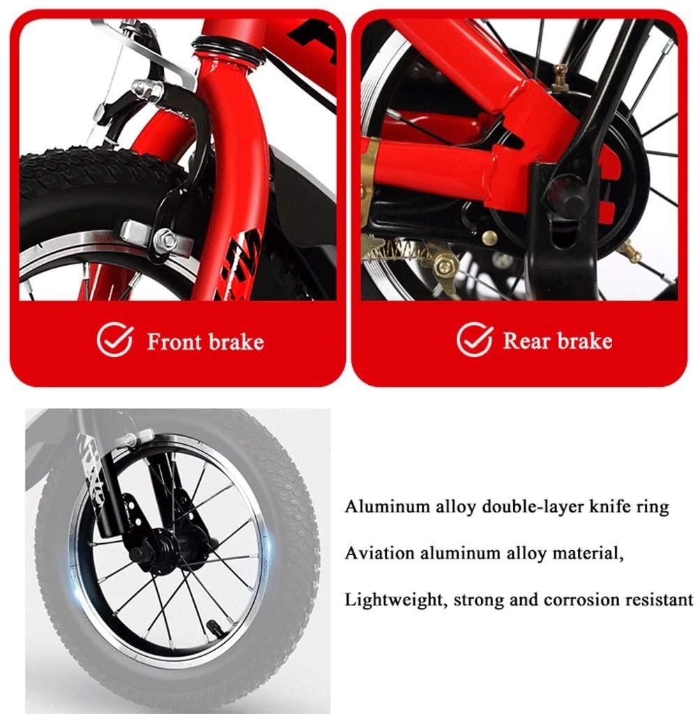 Kids Bike BMX Bike for Kids Boys Girls Bicycle Toddler Bike Boy’s Girl’s Children Bicycle Steel Frame Kids Bike for Toddler a2-12 Year Old with Brakes Training Wheels 3 Colours, 12” 14” 16” 18”