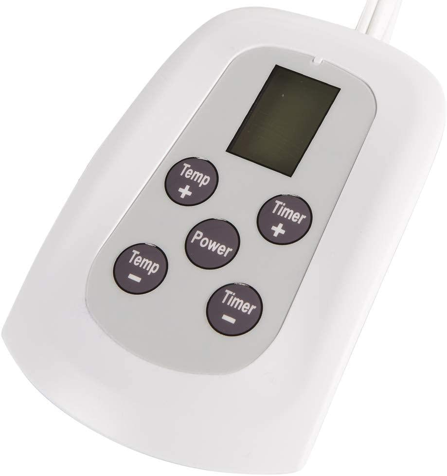 Queen Size Microlight Electric Heated Blanket with Dual Controllers, Purple