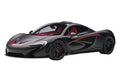 McLaren P1 Matt Black with Red Accents 1/12 Model Car by Autoart