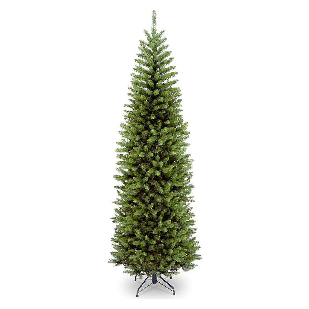 National Tree Company Kings7 Foot Slim Christmas Tree &amp; Color String Lights