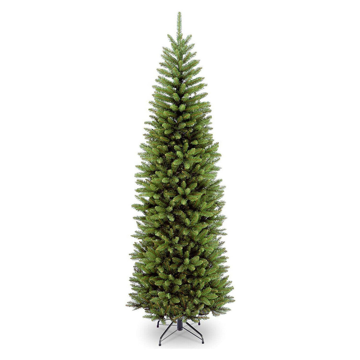 National Tree Company Kings7 Foot Slim Christmas Tree &amp; Color String Lights