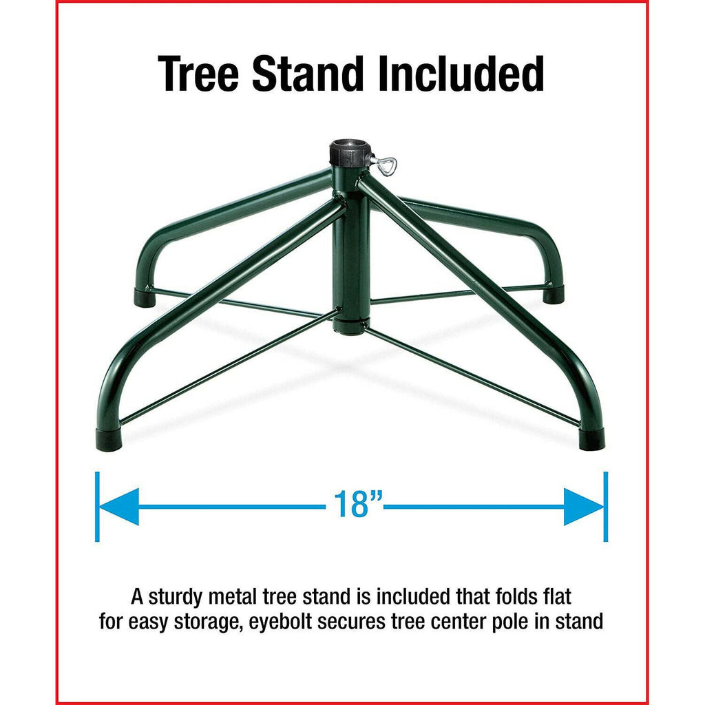 National Tree Company Kings7 Foot Slim Christmas Tree &amp; Color String Lights