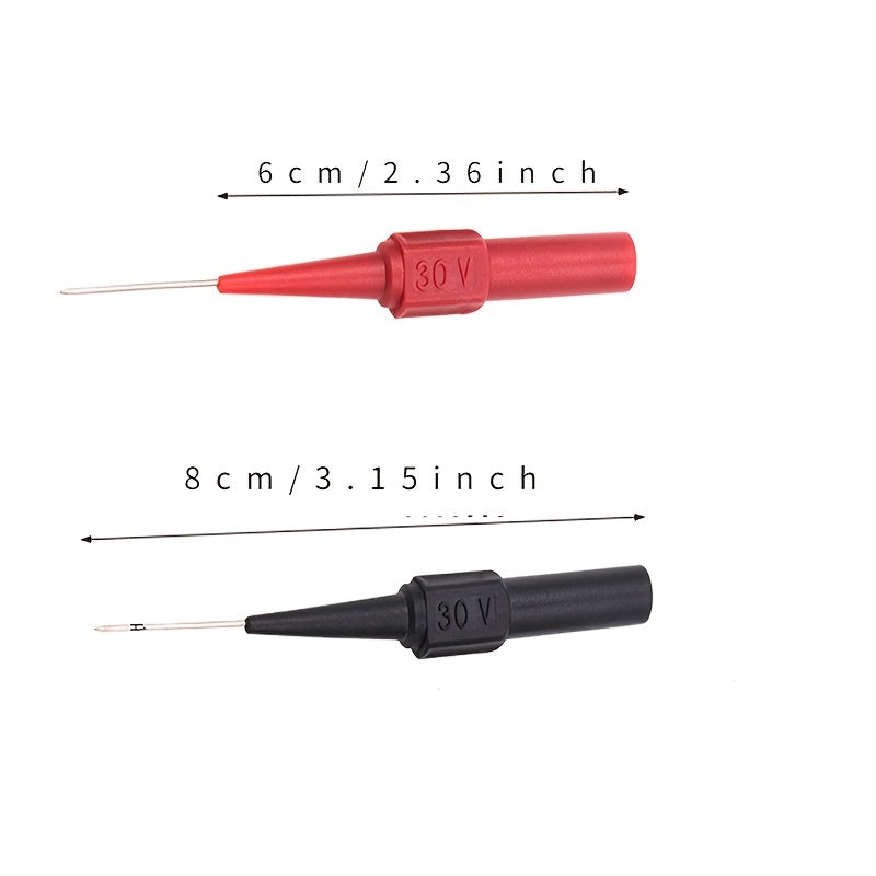30V Diagnostic Tools Multimeter Test Lead Extension Cord Back Piercing Needle Tip Probe Automotive  Tool Accessories