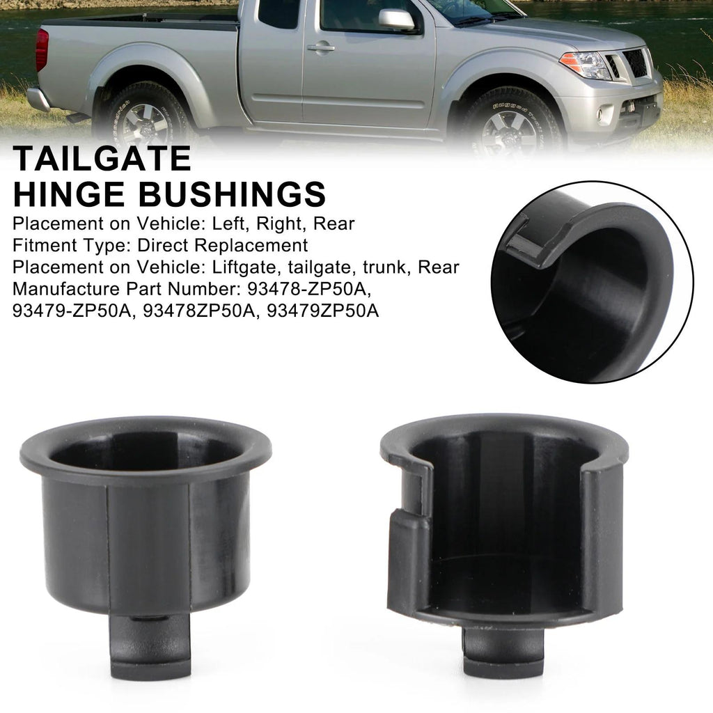 Nissan Frontier 2005-2023 2PCS Rear Tailgate Hinge Bushing Set 93478-ZP50A Generic