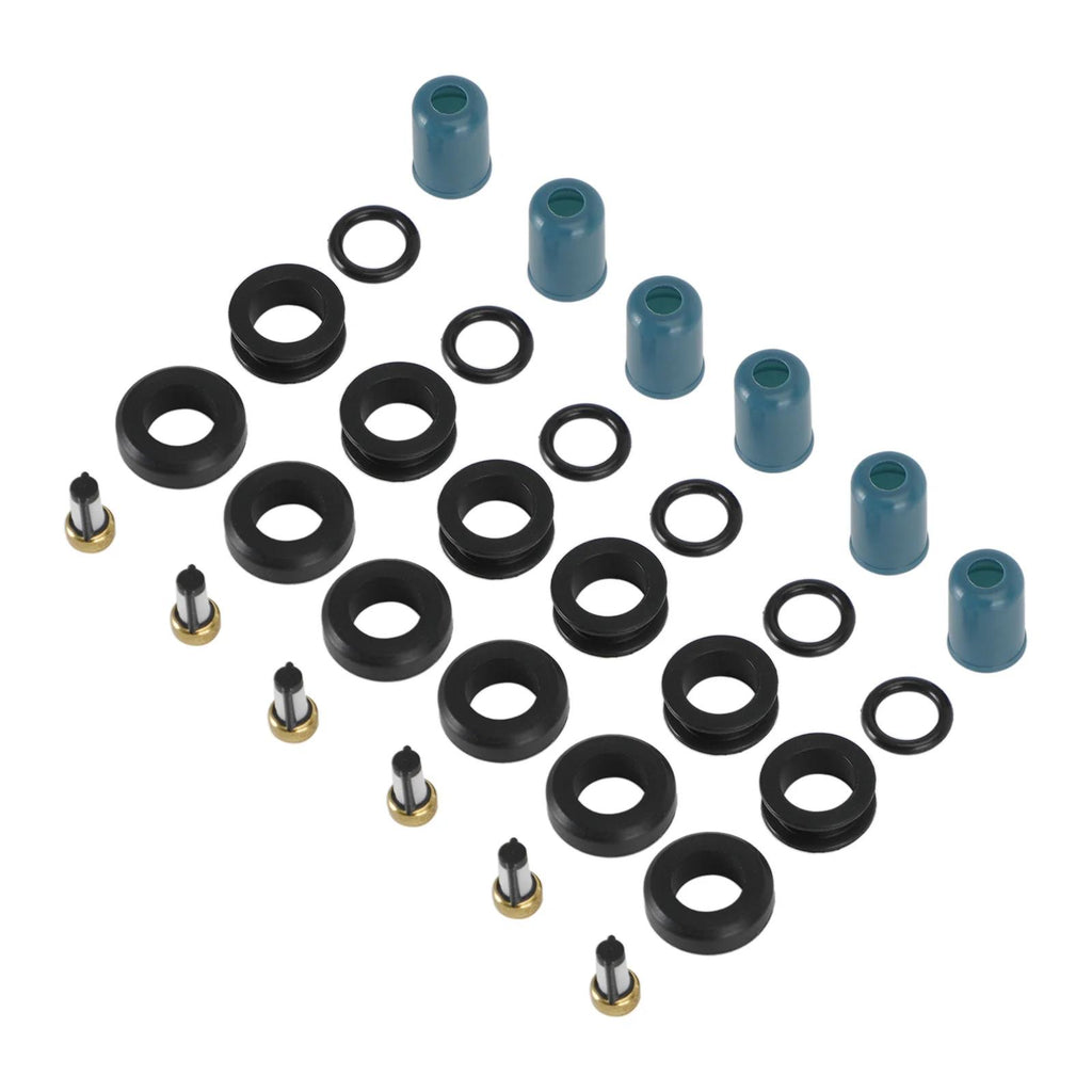 Toyota Truck 4 Runner 1988-1995 3.0L 3VZE 6PCS Fuel Injectors Repair Seal Rebuild Kit 23209-65020 23250-65020 195500-5400 Generic