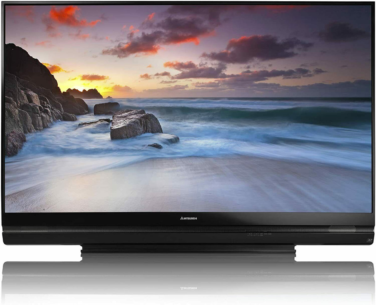 mitsubishi wd-82740 82" 3d-ready 1080p hd rear-projection television w remote
