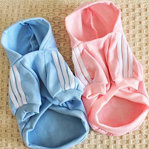 NSK Pet Clothing LLP 2 PCS Pet Dog Clothes for Dogs Overalls Pet Jumpsuit Puppy Cat Clothing for Dog Coat Thick Pets Dogs Clothing, Size:M(Blue)