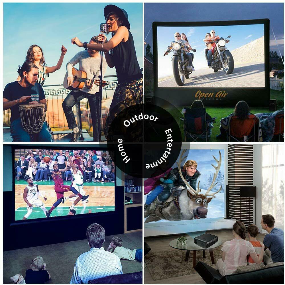 led lcd 8500lumens projector native 1080p video game movie football hdmi usb tv