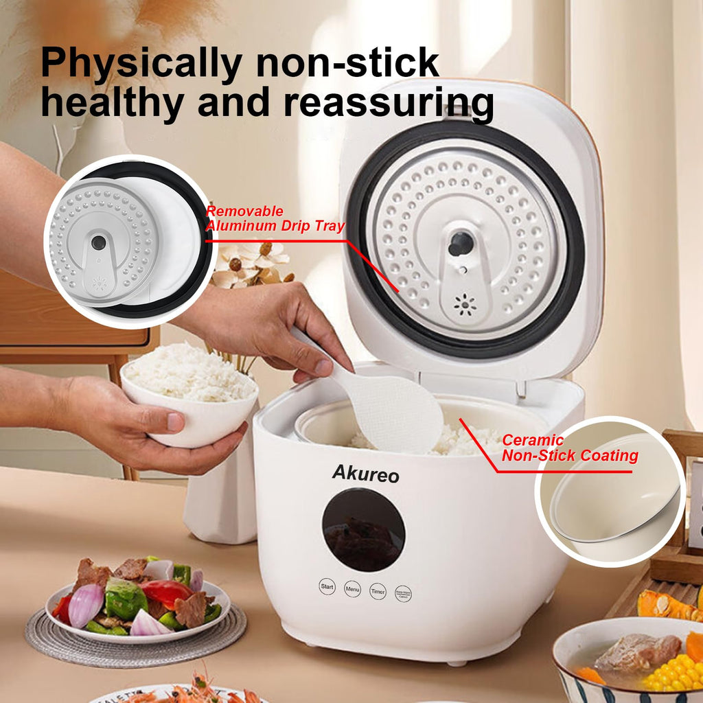 3L Healthy Low Carb Rice Cooker, Low Sugar Digital Steamer,Porridge,Soup, Rice,White Rice, Steel Filter Basket，5 CooFunctions,24H Timer & Auto Keep Warm