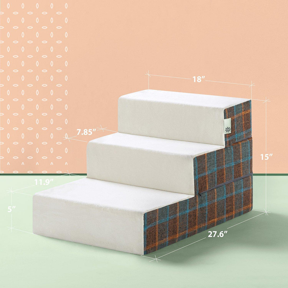 Zinus Cozy Pet Stairs/Pet Ramp/Pet Ladder