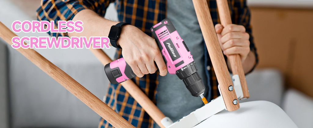Drill Set, 149-Piece Home Tool Set with 12V Pink Cordless Drill, Tool Box, Hand Tool Kits for Women & Men and DIY Enthusiasts, for Home Improvement