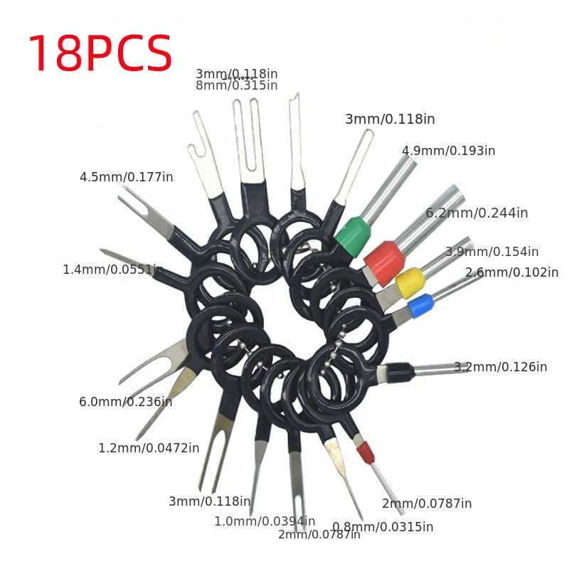 Car Terminal Removal Repair Tools Electrical Wiring Crimp Connector Pin Extractor Kit Keys Automotive Plug Pullers