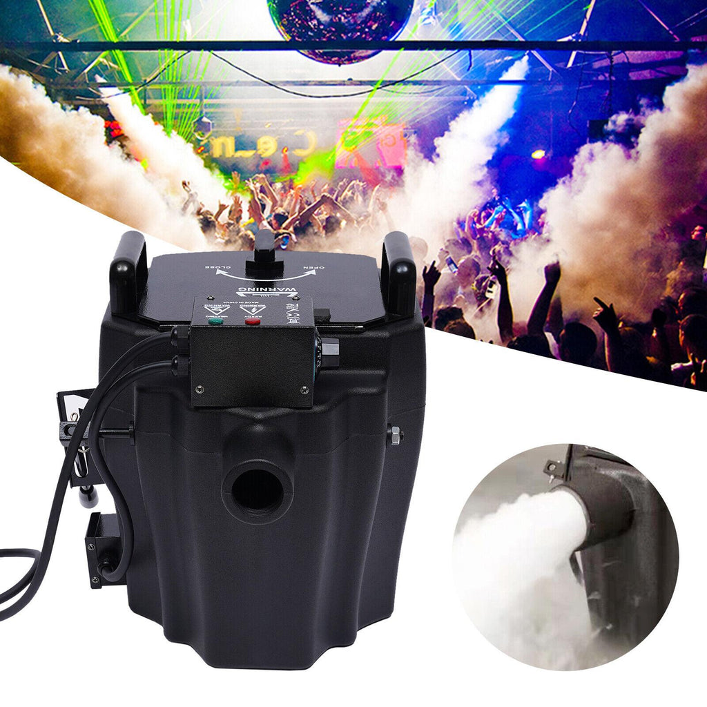 Oukaning 3500W Low Lying Fog Machine Low Profile DJ Stage Smoke Dry Ice Fogger