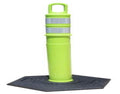 Traffix Devices 48" Delineator Cones (Lime Green) with 12lb Bases. Set of 4 Cones / 4 Bases.