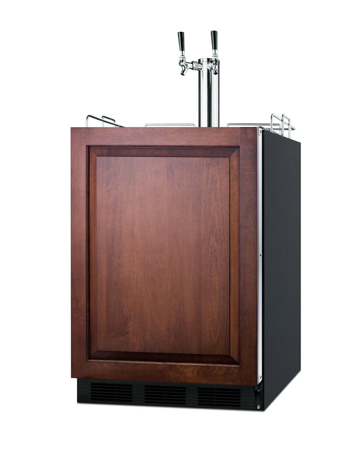 Summit SBC58BLBIADA 24"W 5.5 Cu. Ft. Built-In Beer Double Tap