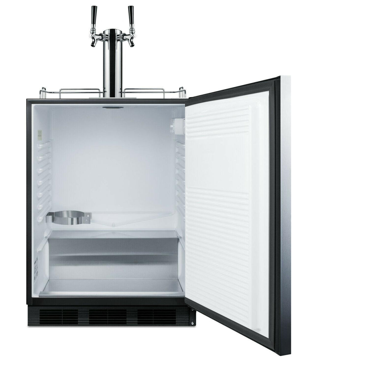 Summit SBC58BLBIADA 24"W 5.5 Cu. Ft. Built-In Beer Double Tap