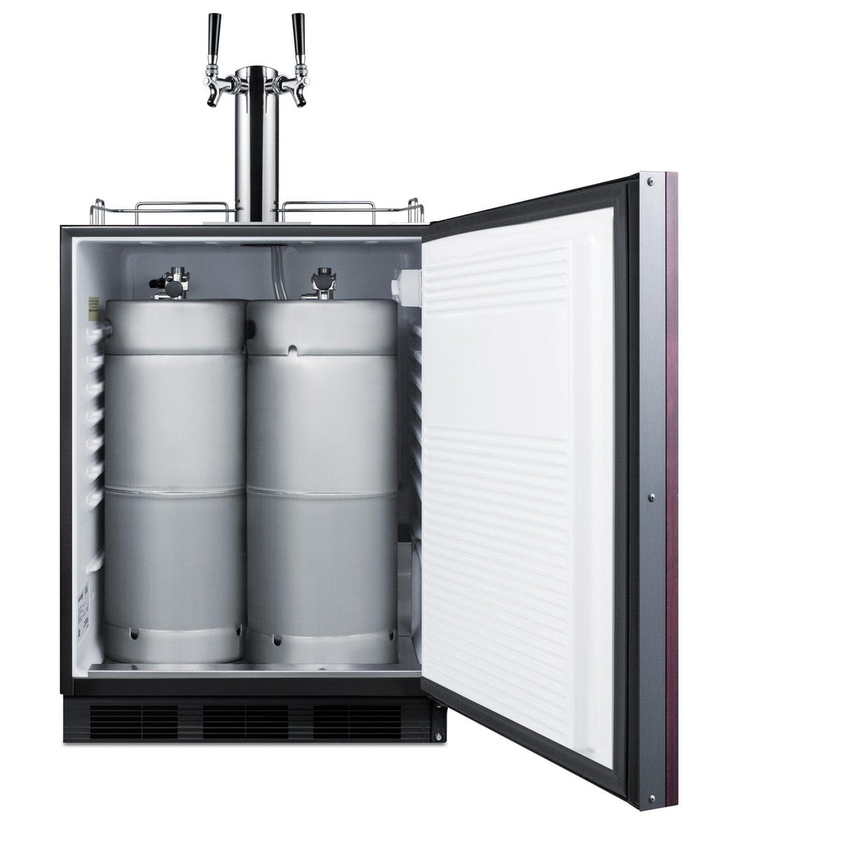 Summit SBC58BLBIADA 24"W 5.5 Cu. Ft. Built-In Beer Double Tap