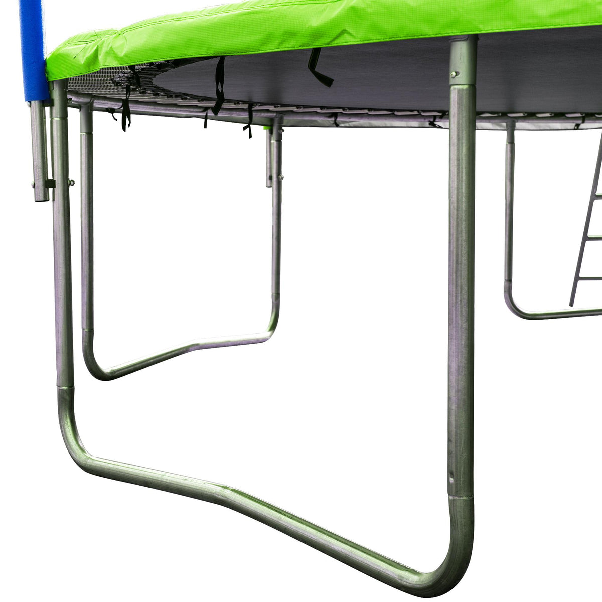 Trampoline for Kids, Upgraded 16' Outdoor Trampoline with Safety Enclosure Net, Basketball Hoop and Ladder, Heavy-Duty Round Trampoline for Indoor or Outdoor Backyard, Capacity 375lbs