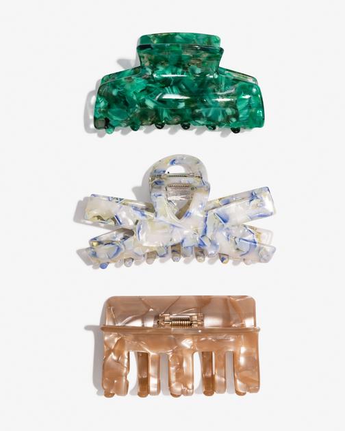 Brandell Resin Hair Clip Set