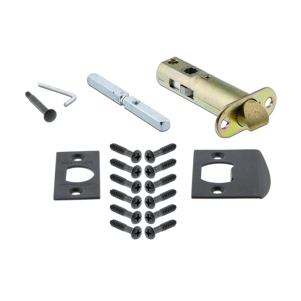 Egg and Dart Plate 2-3/8 in. Backset Oil-Rubbed Bronze Egg and Dart Door Knob