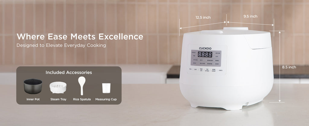 6-Cup / 1.5 Qt. (Uncooked) Micom Rice Cooker and Warmer, Steamer basket, 11 Operating Modes: White Rice, Brown Rice & More, Nonstick Inner Pot, Made in Korea, Small Rice Cooker, Multi Cooker, CR-0641F