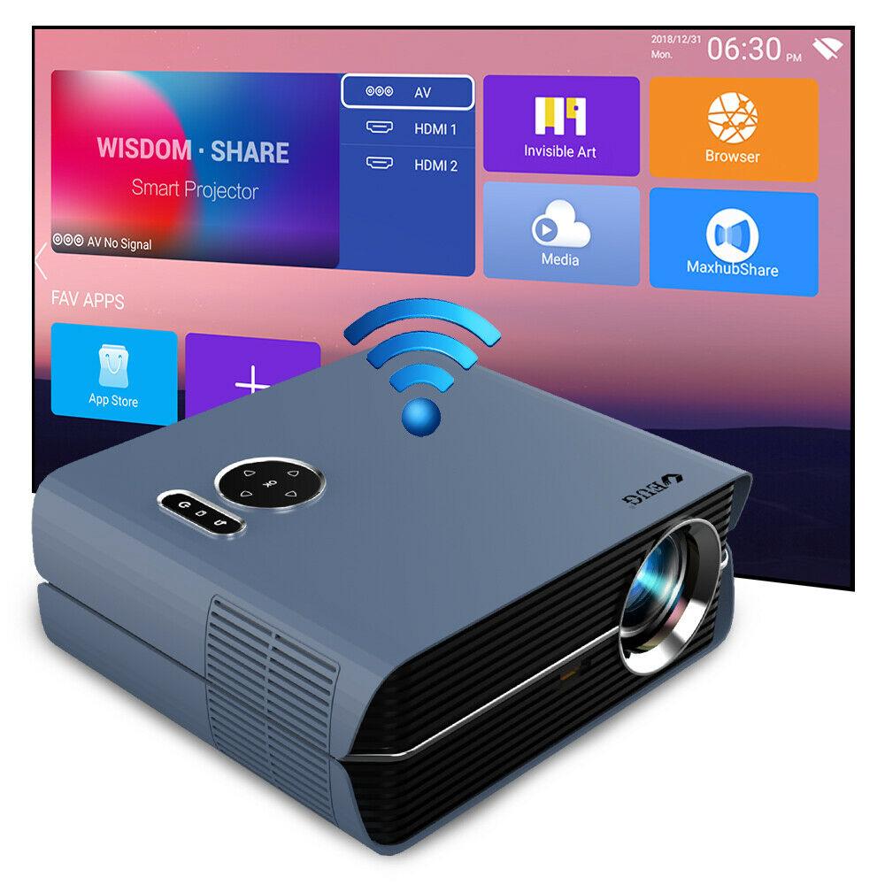 projector android 9.0 wifi led 4k cinema tv native 1080p blue-tooth airplay hdmi