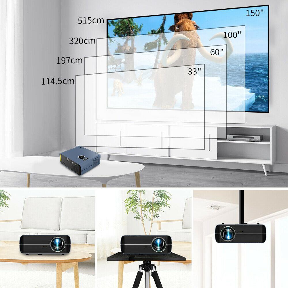 projector android 9.0 wifi led 4k cinema tv native 1080p blue-tooth airplay hdmi