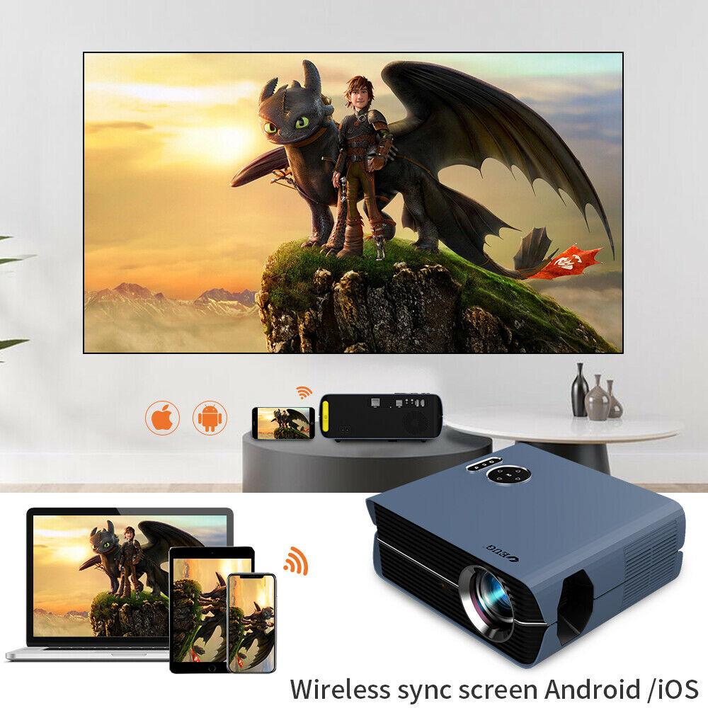 projector android 9.0 wifi led 4k cinema tv native 1080p blue-tooth airplay hdmi