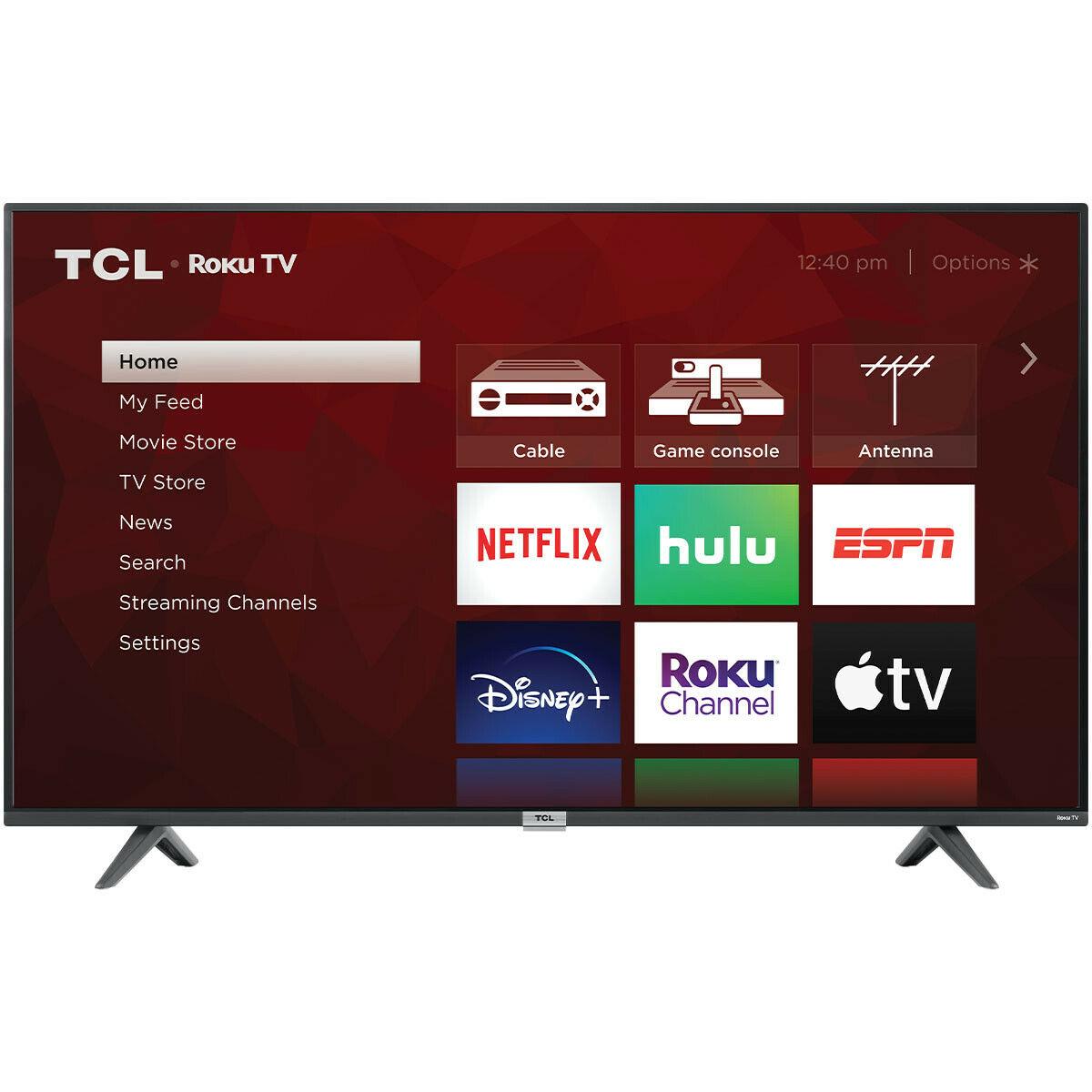 tcl 50" 4k ultra hd hdr roku smart led tv *50s435