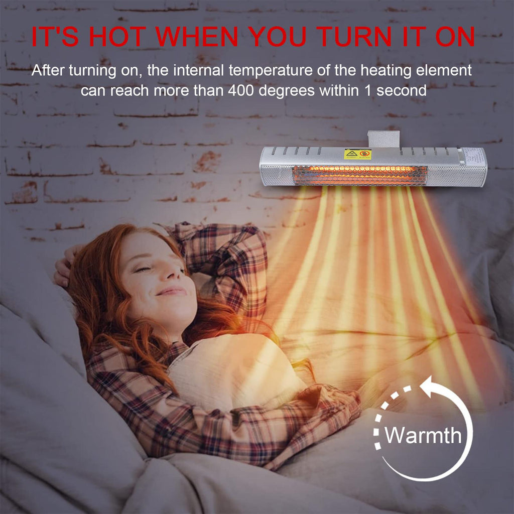 Ozmmyan Wall-mounted Electric Heater Suitable For Indoor And Outdoor 800w,110v,50HZ, Gift, On Clearance