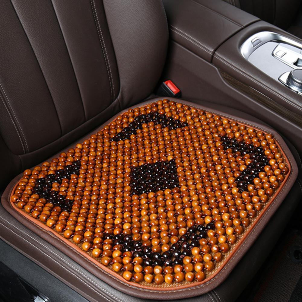 Summer Breathable Ventilated Car Front Wooden Bead Seat Cushion