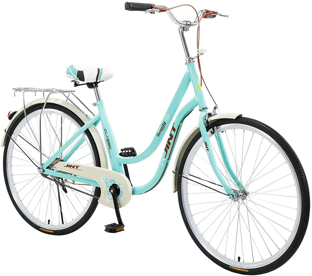 Complete Cruiser Bikes,Womens Comfort Bicycle Beach Cruiser Bicycle,Single Speed Bicycle Comfortable Commuter Bicycle,26" Classic Bike