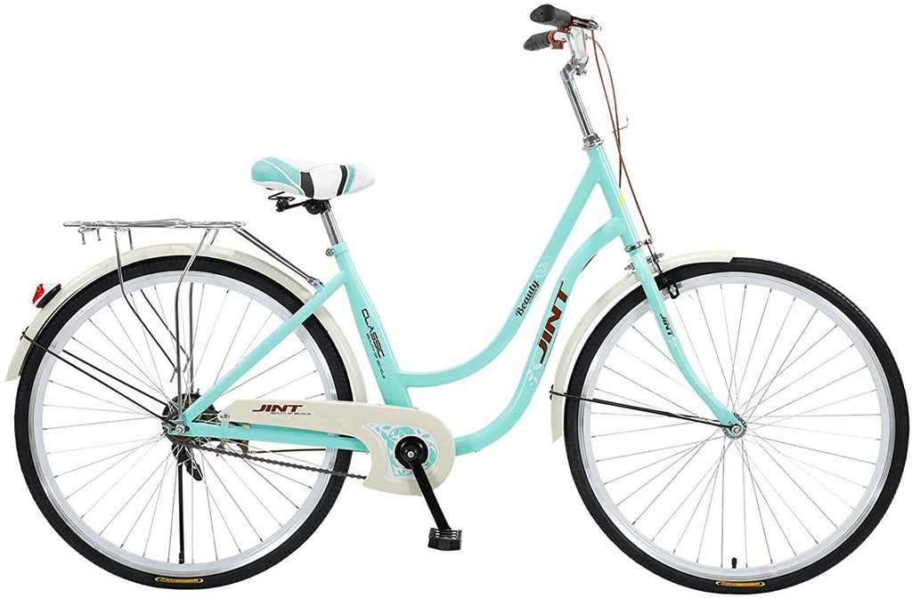 Complete Cruiser Bikes,Womens Comfort Bicycle Beach Cruiser Bicycle,Single Speed Bicycle Comfortable Commuter Bicycle,26" Classic Bike