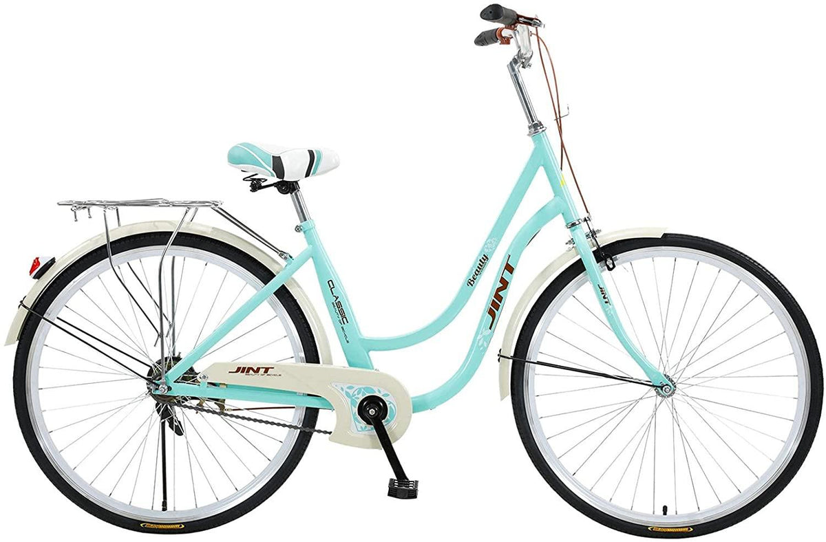 Complete Cruiser Bikes,Womens Comfort Bicycle Beach Cruiser Bicycle,Single Speed Bicycle Comfortable Commuter Bicycle,26" Classic Bike
