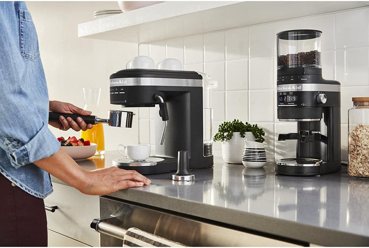 KitchenAid Semi-Automatic Espresso Machine and Automatic Milk Frother Attachment - KES6404