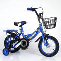 JLFSDB Kids Bike BMX Bike for Kids Boys Girls Bicycle Kids Bike 12,14,16 inch Boys and Girls in Blue Black with stabilisers | Aluminum Calliper Brake and backpedal Brake (Color : Blue, Size : 16)