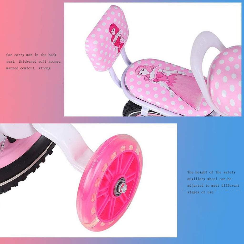 JLFSDB Kids Bike BMX Bike for Kids Boys Girls Bicycle Toddler Training Bike Kids Bike for 12” 14” 16” 18”with Stabilisers Basket for 2-9 Years Old Carbon Steel Children Bicycle