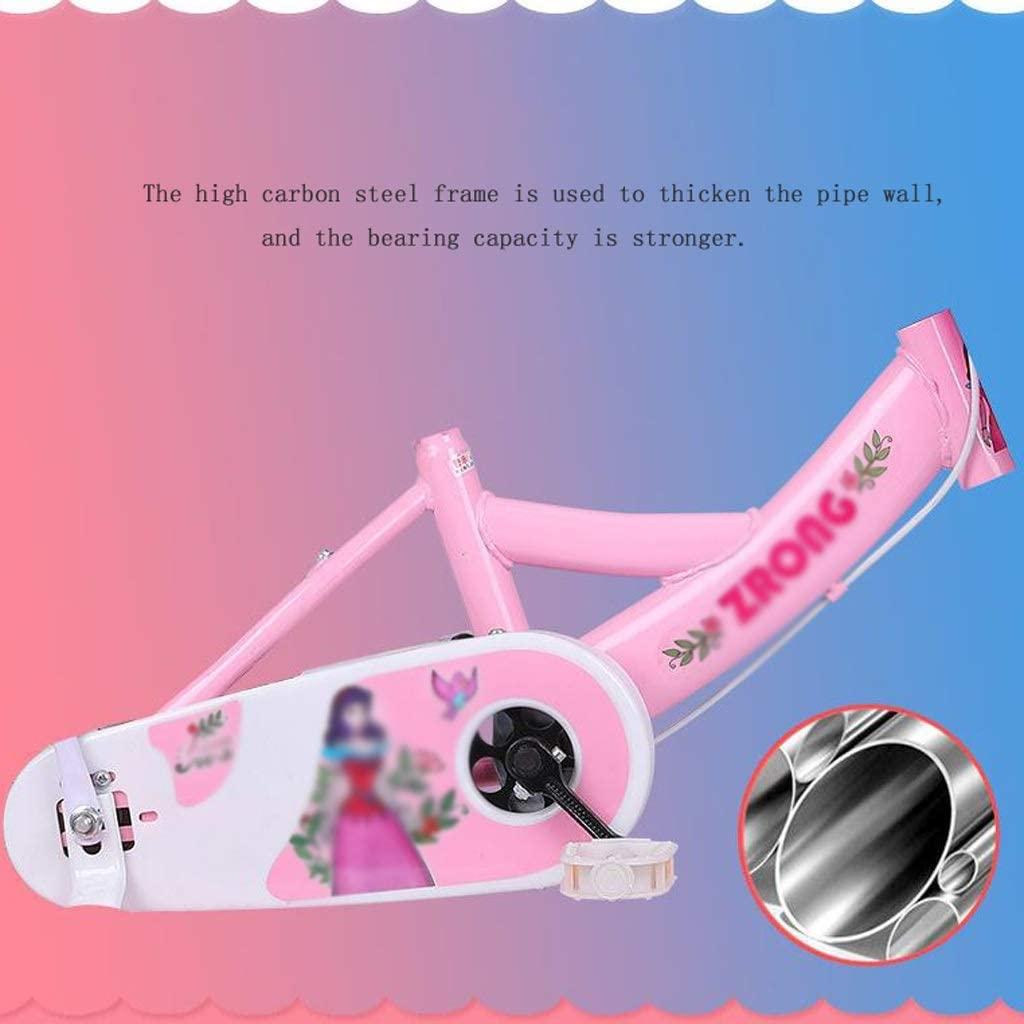 JLFSDB Kids Bike BMX Bike for Kids Boys Girls Bicycle Toddler Training Bike Kids Bike for 12” 14” 16” 18”with Stabilisers Basket for 2-9 Years Old Carbon Steel Children Bicycle